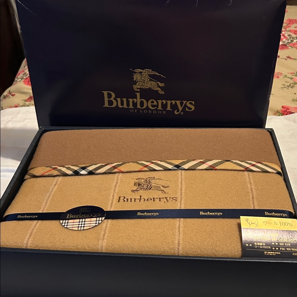 Burberry Dark Blue and Gold Box